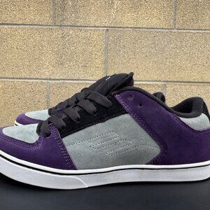 Rare VTG Emerica The Mob Black/Purple  Suede skateboarding sneaker shoes Size 9